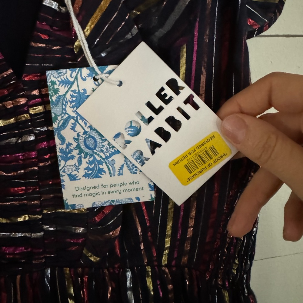 NWT Roller Rabbit Rainbow Ondine Dress - Picture 9 of 12